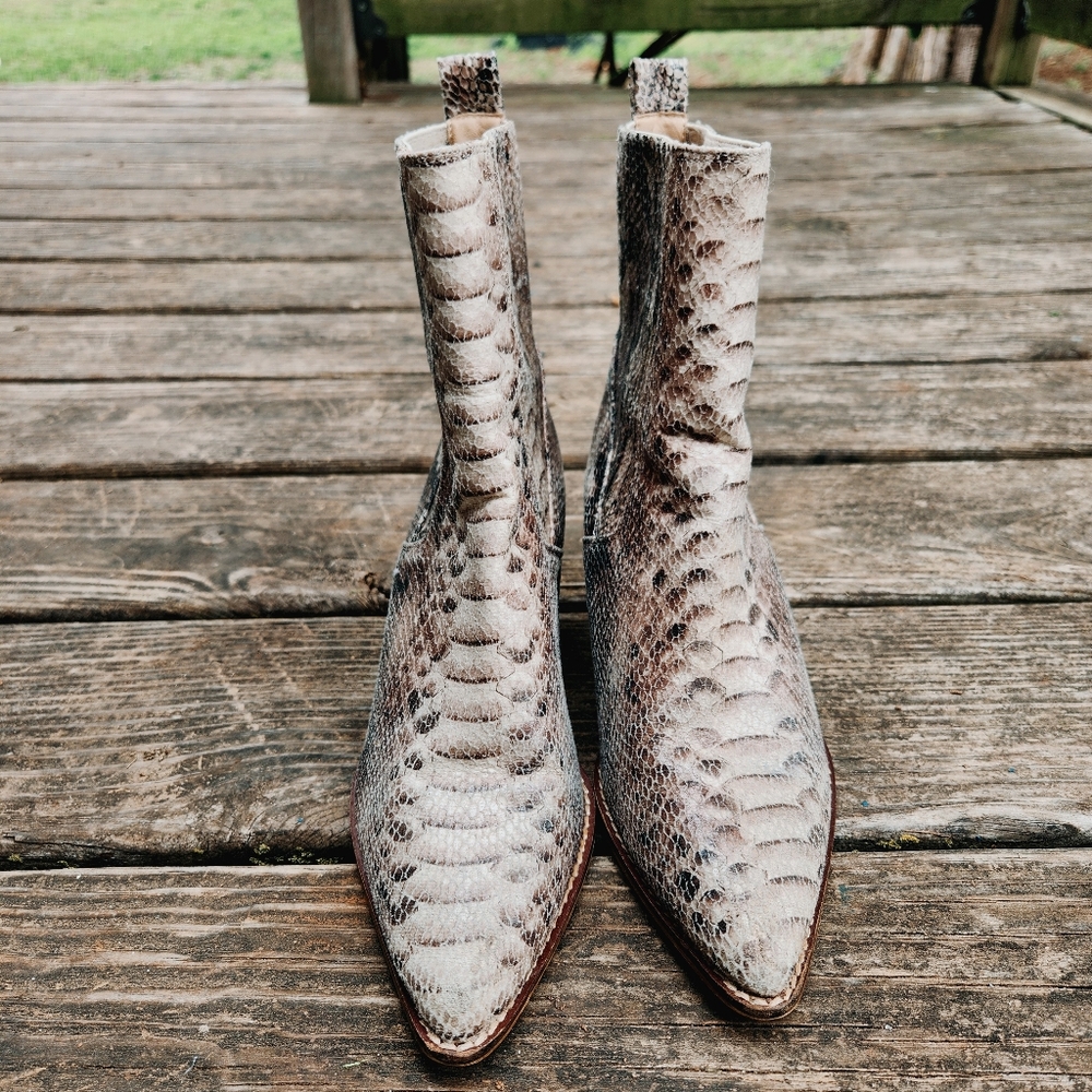 Snake Print Boots - Picture 3 of 3